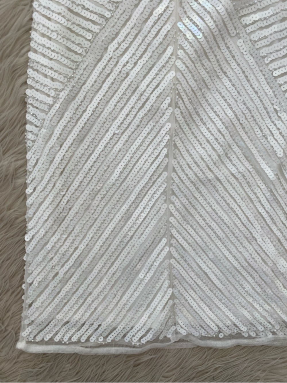 Lulus White Sequin Ace of Spades Bodycon Dress Sleeveless Cocktail Graduation S - Picture 10 of 15